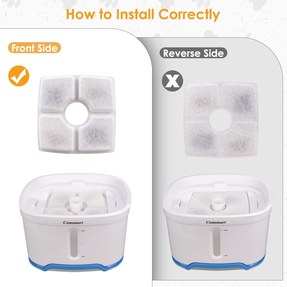 Comsmart juego de filtros en caja con ocho piezas listos para usar.
