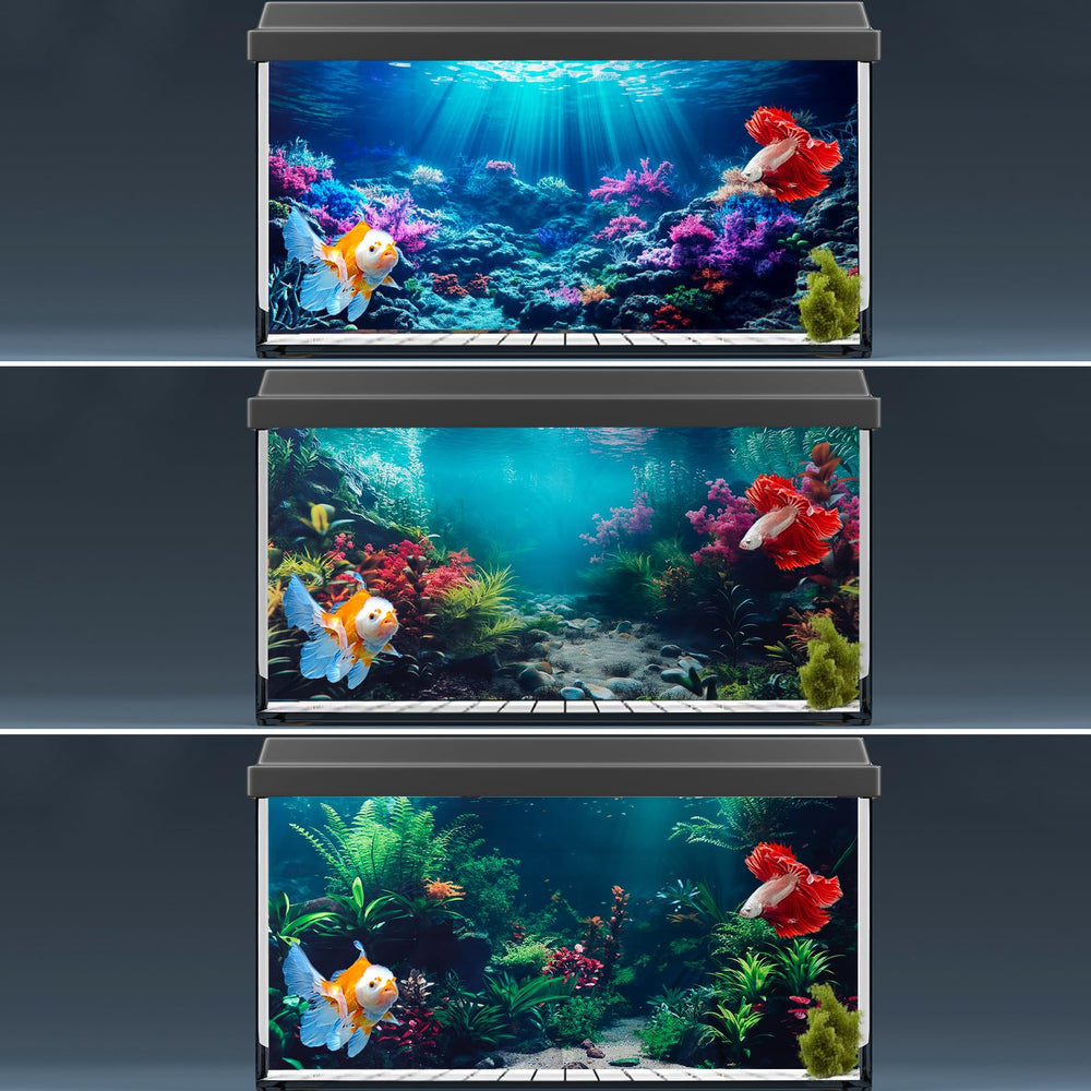 COMSUN fondo de acuario instalación fácil con cinta incluida
