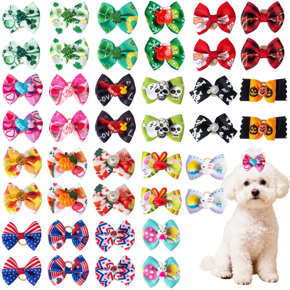 COMSUN lazo navideño para perros, perfecto para sesiones de fotos festivas.