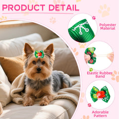 COMSUN lazo Pascua para perros, estilo alegre para sesiones.