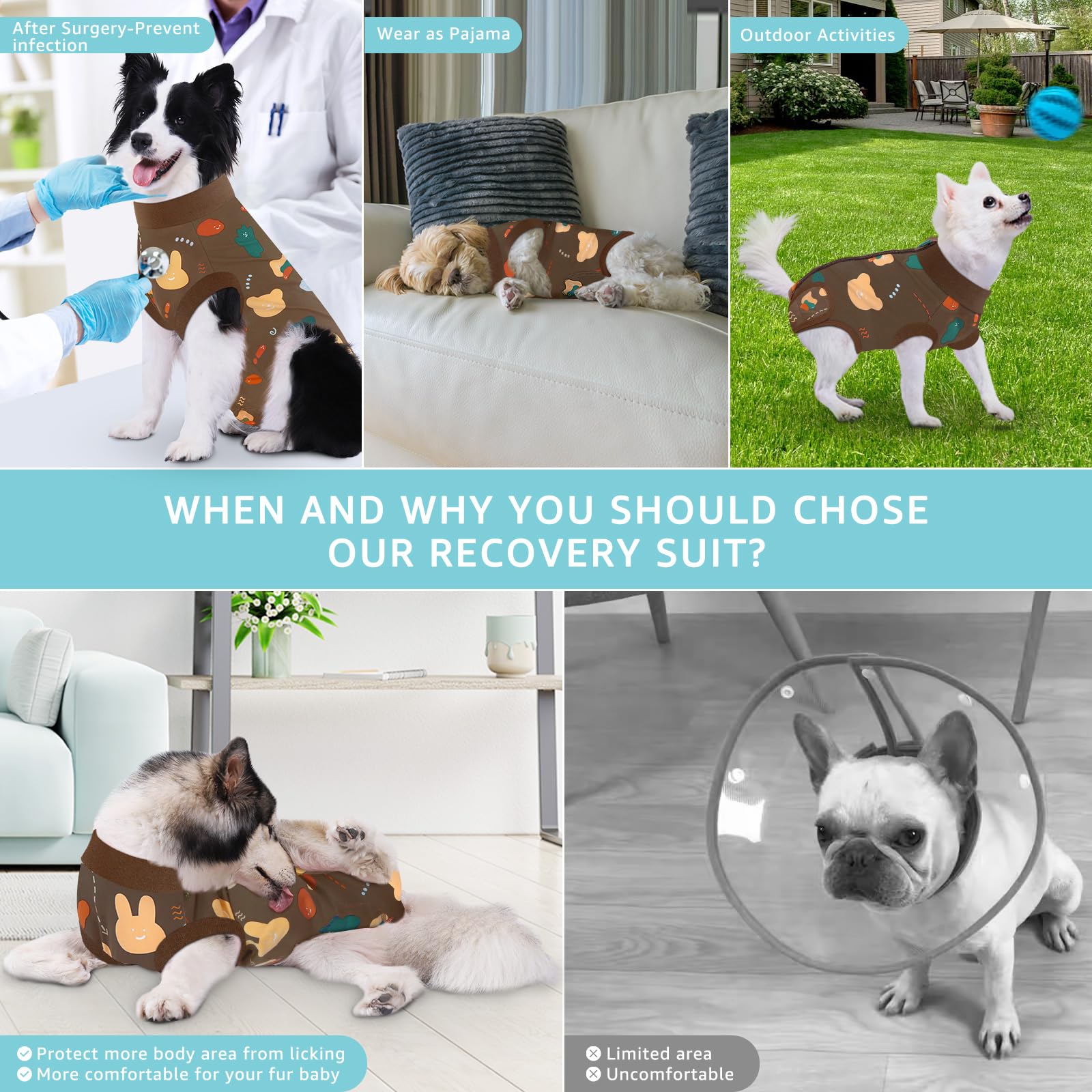 Comwish: protección posquirúrgica para casa, mantiene herida limpia y entorno ordenado.