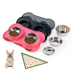 Conlun bandeja de silicona antideslizante para perro mini, ideal para comidas tranquilas.