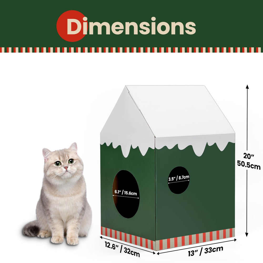 Conlun Casa Gato Cartón Tapete Descanso crea un rincón privado.