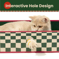 Conlun diseño cuadriculado para gatos, añade diversión y estilo