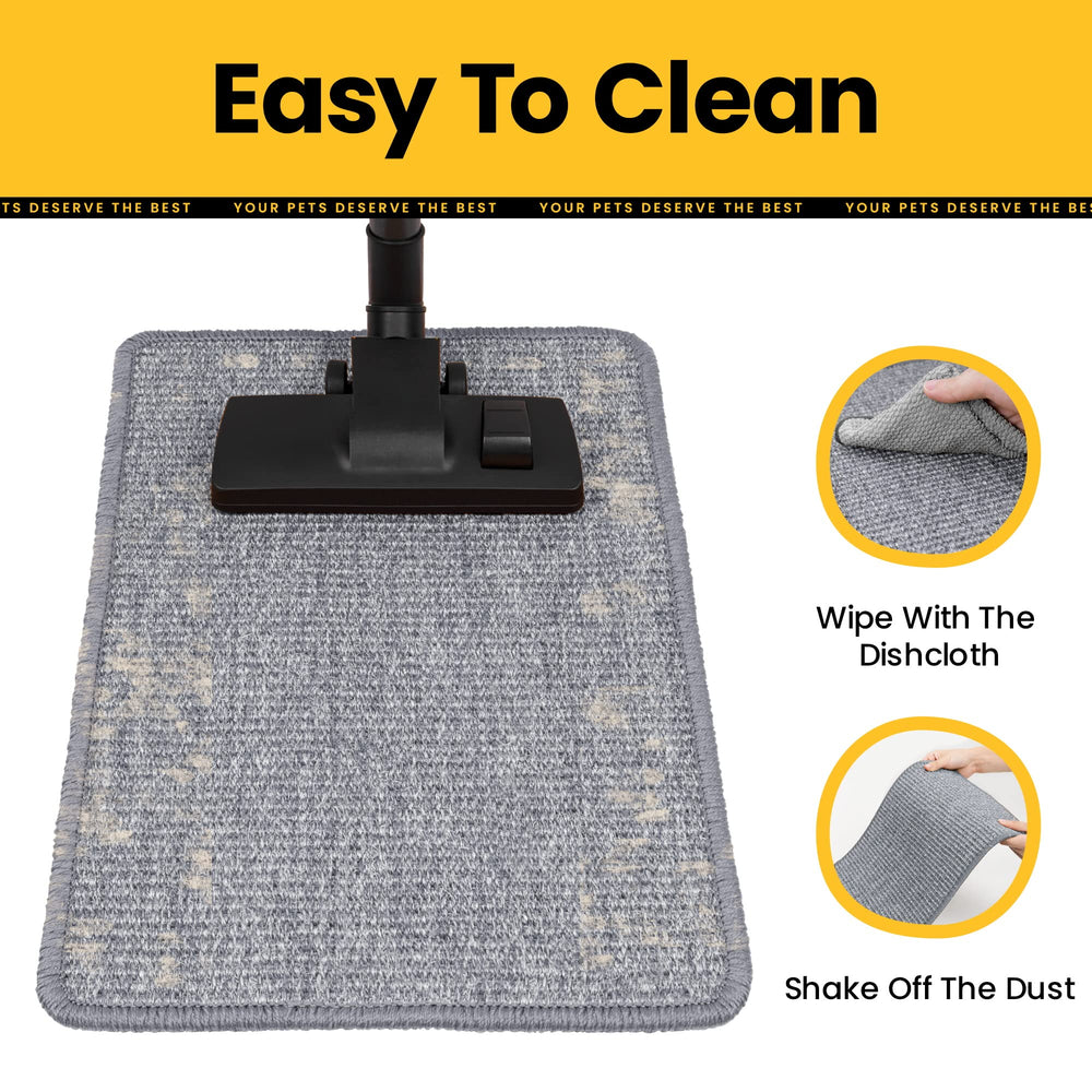 Conlun mat-multifuncional-para-gatos, sirve como descanso y protector de muebles.