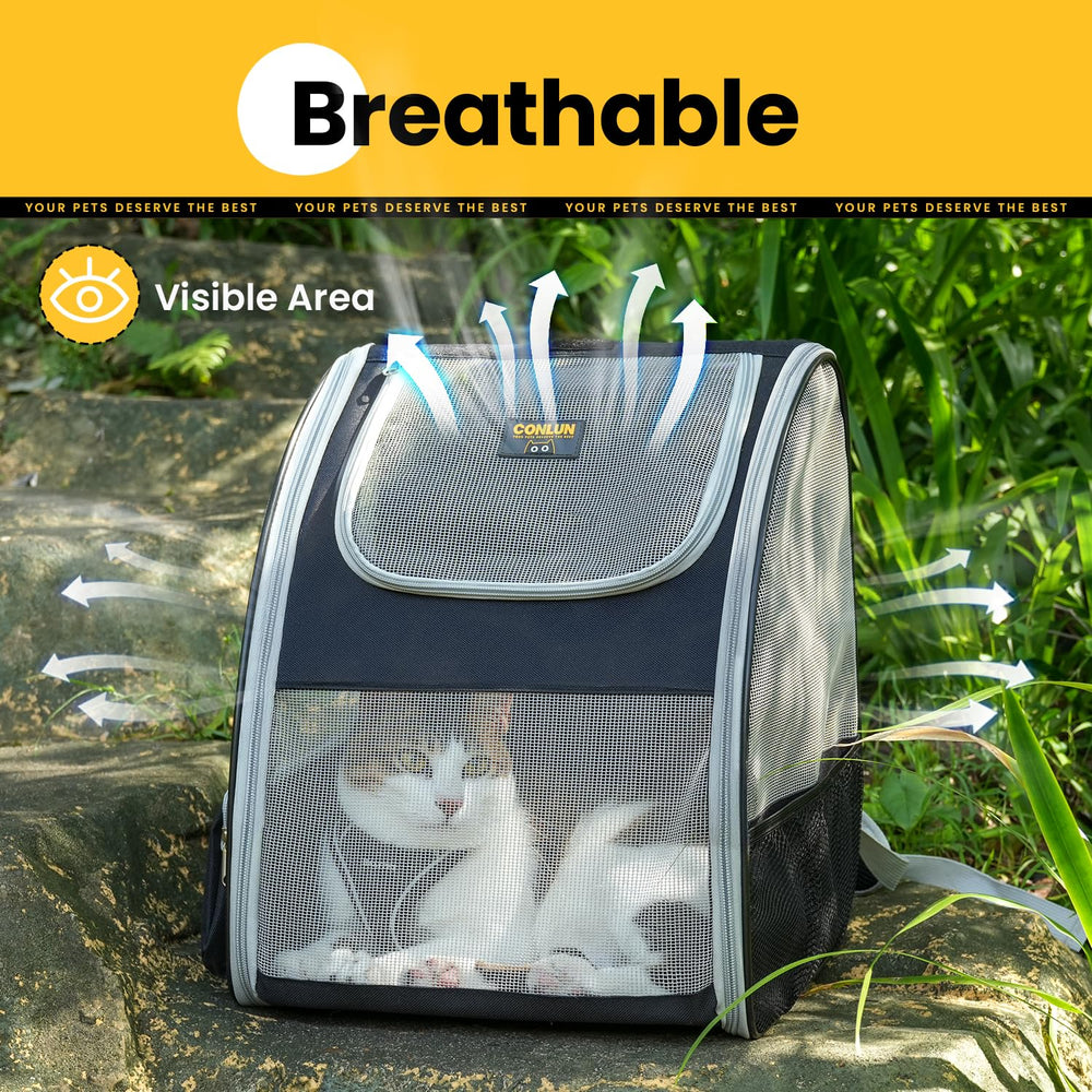 Conlun Mochila portamascotas: plegable y compacto para viajar y guardar.