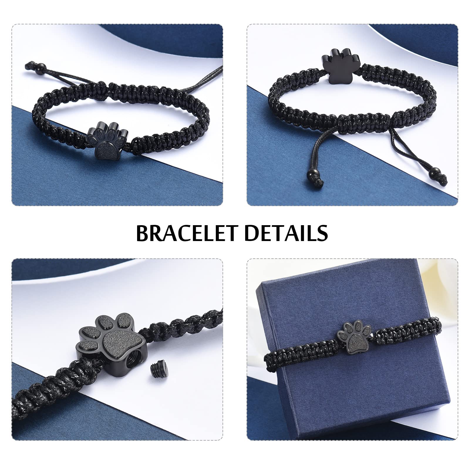 Constantlife pulsera cuerda negra detalle cierre, cómodo uso diario.