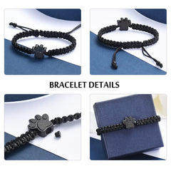 Constantlife pulsera cuerda negra detalle cierre, cómodo uso diario.