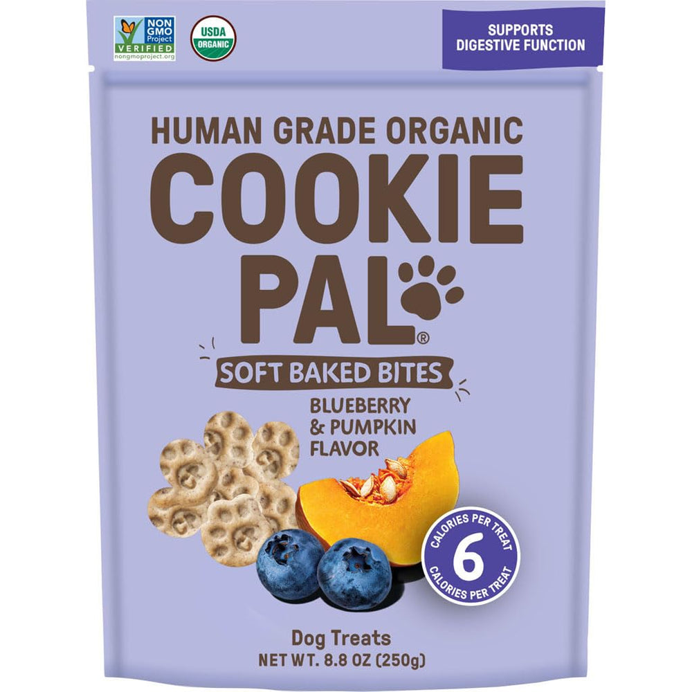 CookiePal galletas suaves para perros con arándano y calabaza, snack nutritivo para paseo