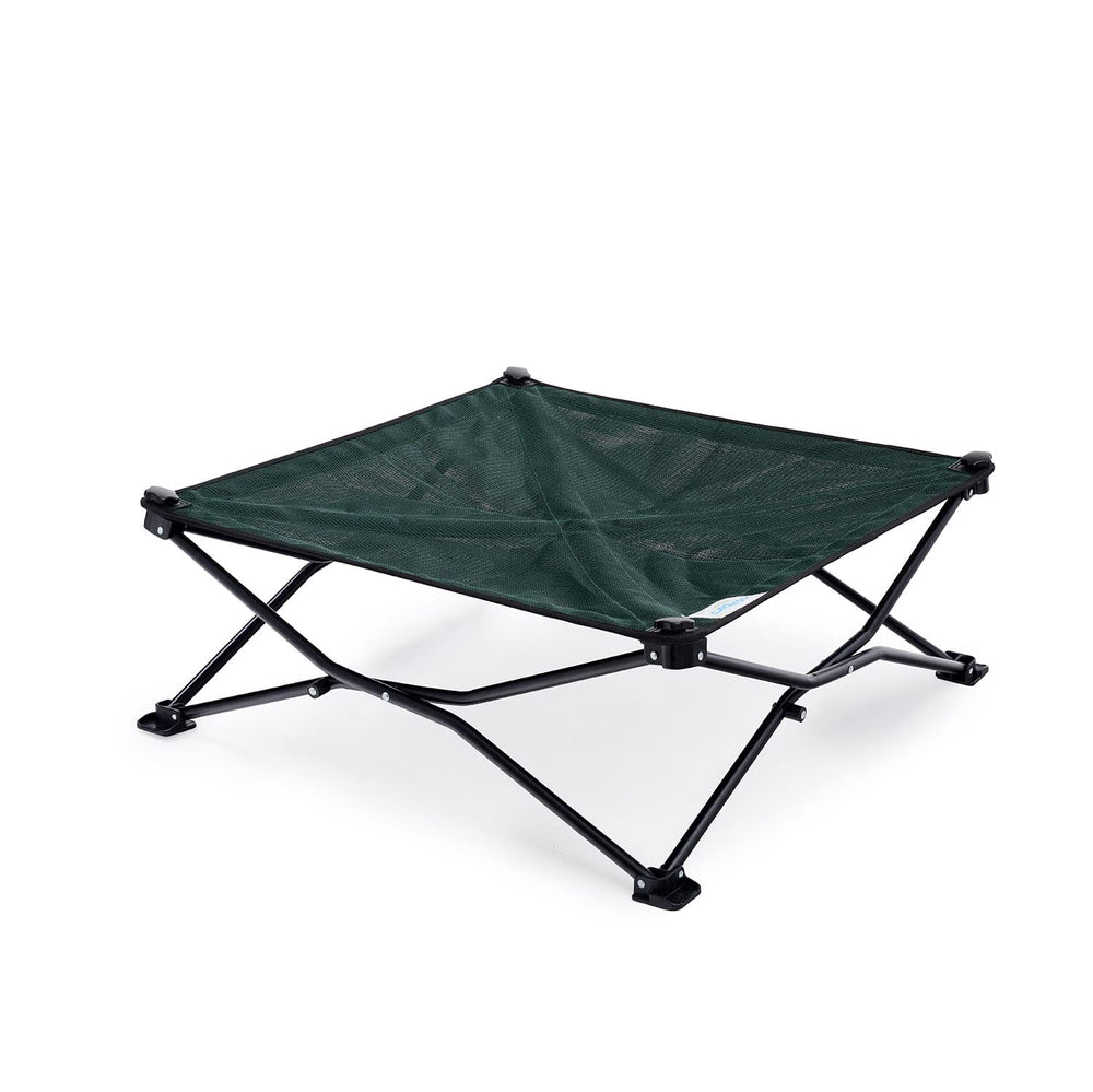 Coolaroo cama elevada para perros plegable, ideal para viajes al aire libre.