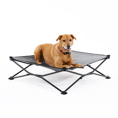 Coolaroo cama para perro elevada plegable, perfecta para viajes y montaje rápido