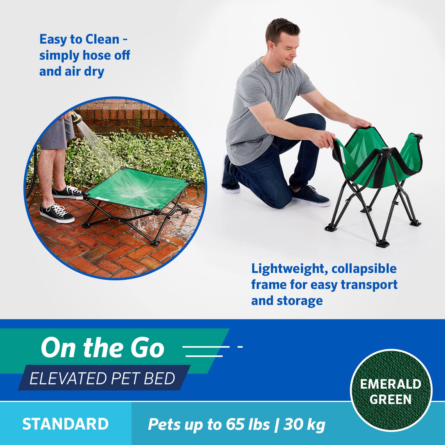 Coolaroo On-The-Go malla transpirable 360° para flujo de aire.