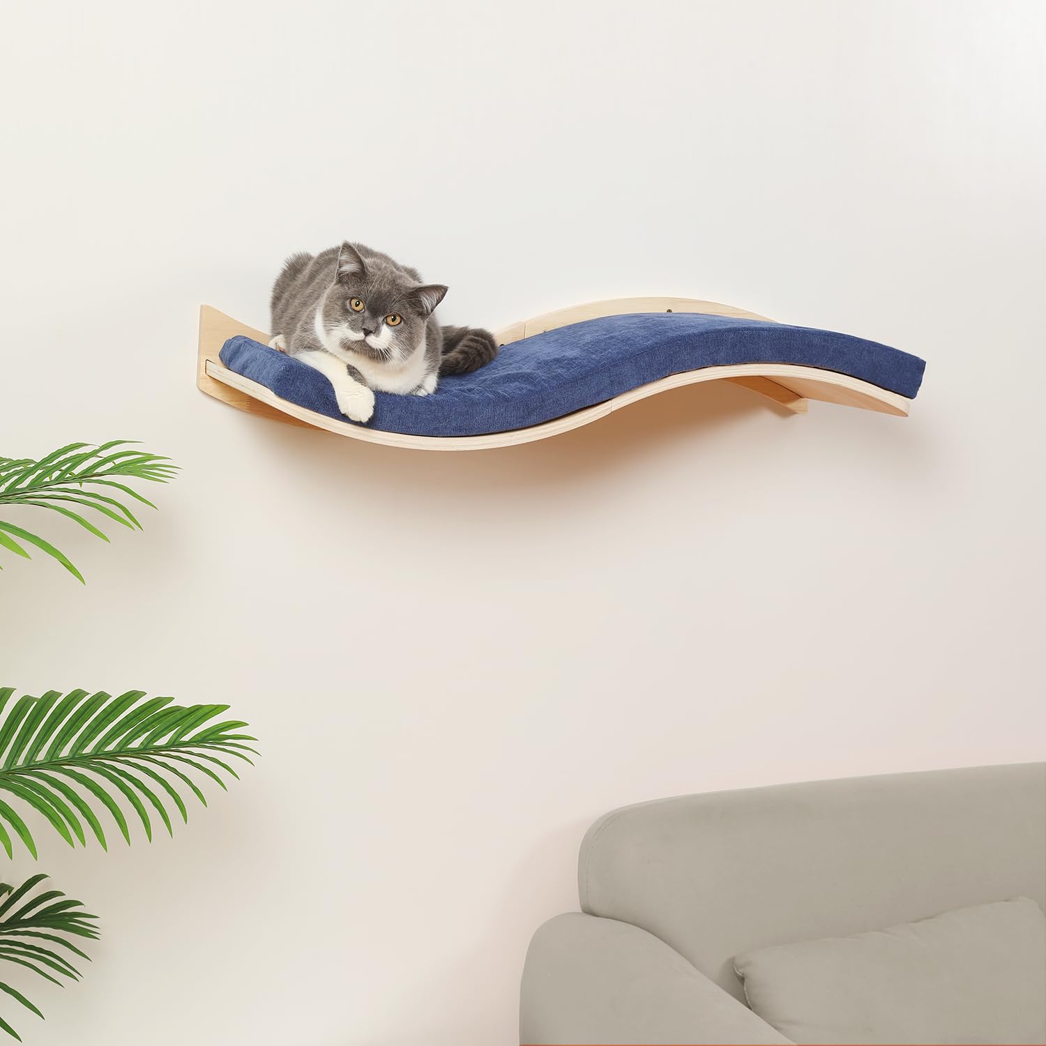 COOLEX estante de 90 cm para gatos grandes, duradero.
