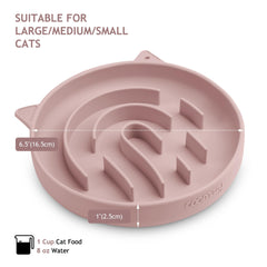 Coomazy tazón silicona antideslizante para gatos