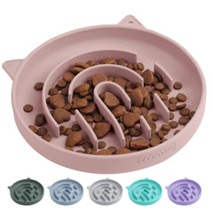 Coomazy tazón silicona con laberinto lento para perros, comer pausado