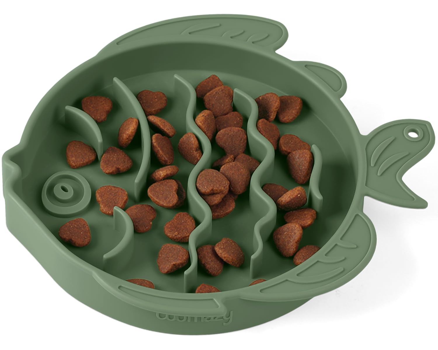 Coomazy cuenco lento avocado 1.2 taza, ideal para ralentizar comidas.