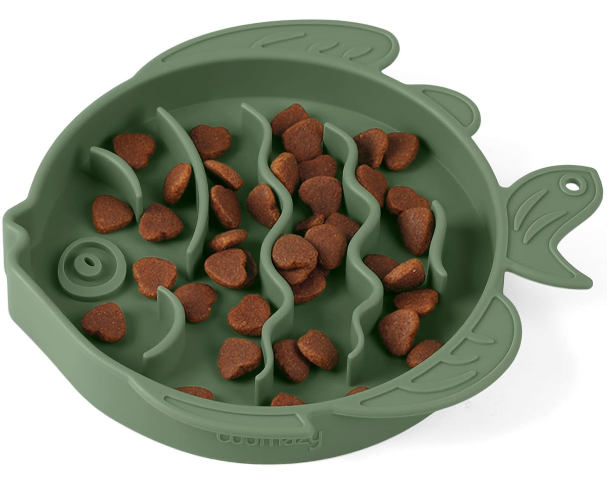 Coomazy cuenco lento avocado 1.2 taza, ideal para ralentizar comidas.