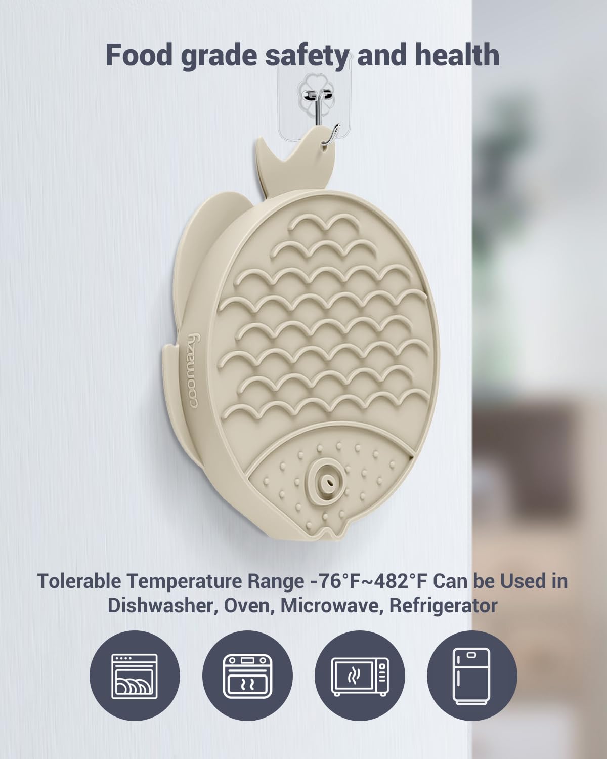 Coomazy tapete de lamido interactivo para perros y gatos, estimula la mente durante las comidas.
