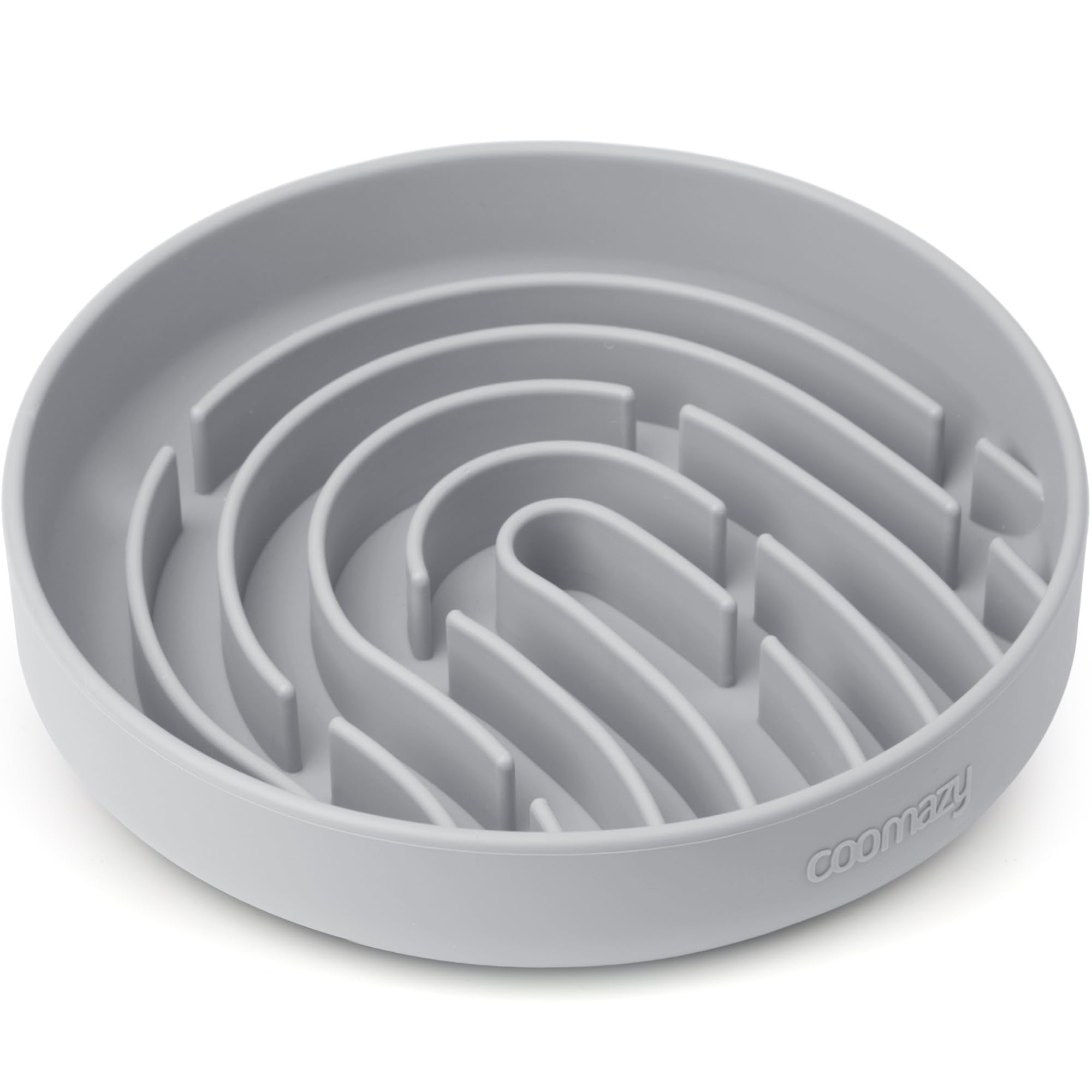 Coomazy tazón lento de silicona con laberinto para comidas pausadas