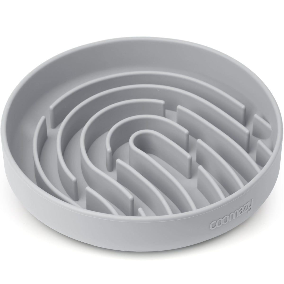 Coomazy tazón lento de silicona con laberinto para comidas pausadas
