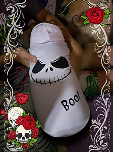 Coomour disfraz fantasma para perro, lavable a máquina para limpieza fácil