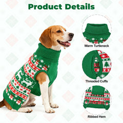 CooShou sudadera de tejido acrílico cálido para mantener al perro cómodo.