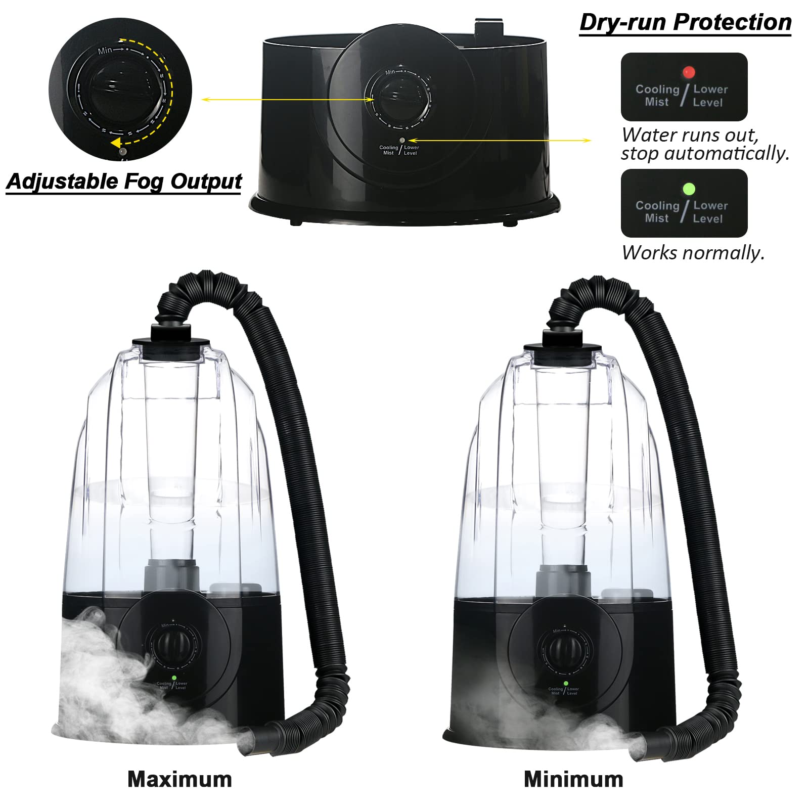 COOSPIDER control de niebla ajustable en modo silencioso para terrario