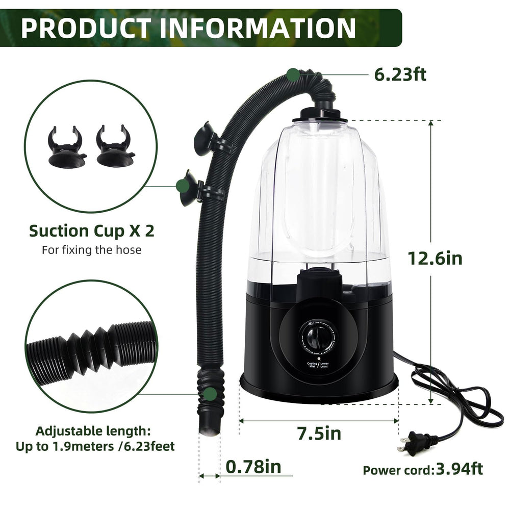 COOSPIDER neblinador para terrarios de 10 a 40 galones