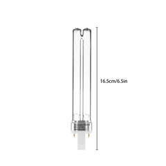 Bulbo UV 9W Coospider-Repta, compatibilidad amplia con filtros de estanque y clarificadores.