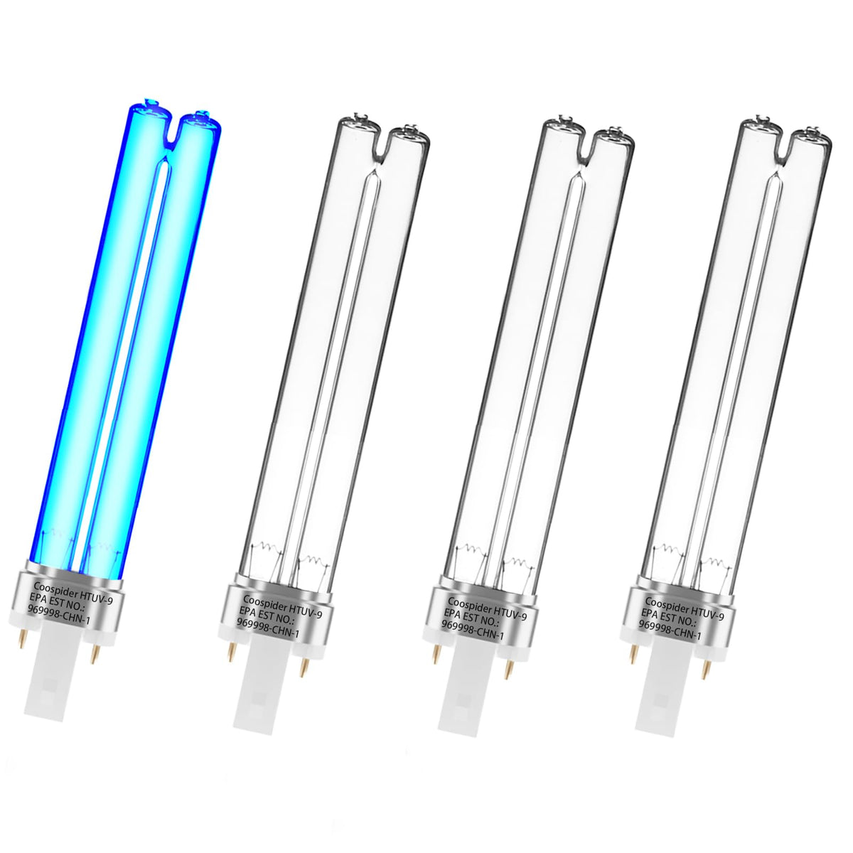 Bulbo UV 9W de Coospider-Repta, foco frontal, para mejorar la claridad del agua en estanques.