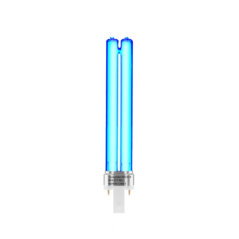 Bulbo UV 9W Coospider-Repta, uso externo en estanques para agua más clara.