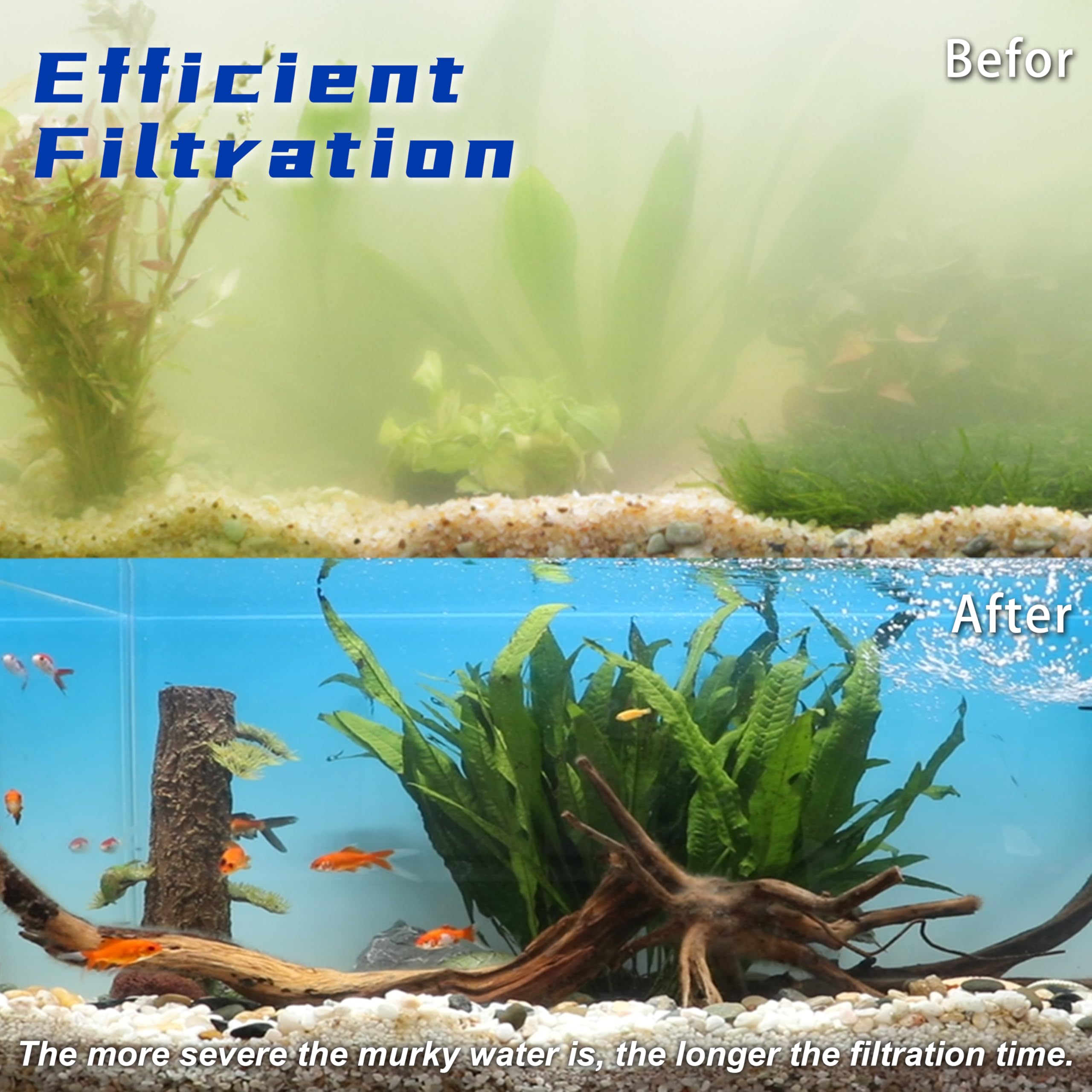Coospider-Repta filtro para tortugas en tanque grande