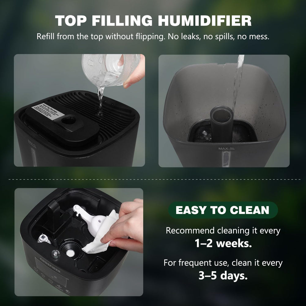 COOSPIDER sensor de humedad para mantener condiciones constantes.