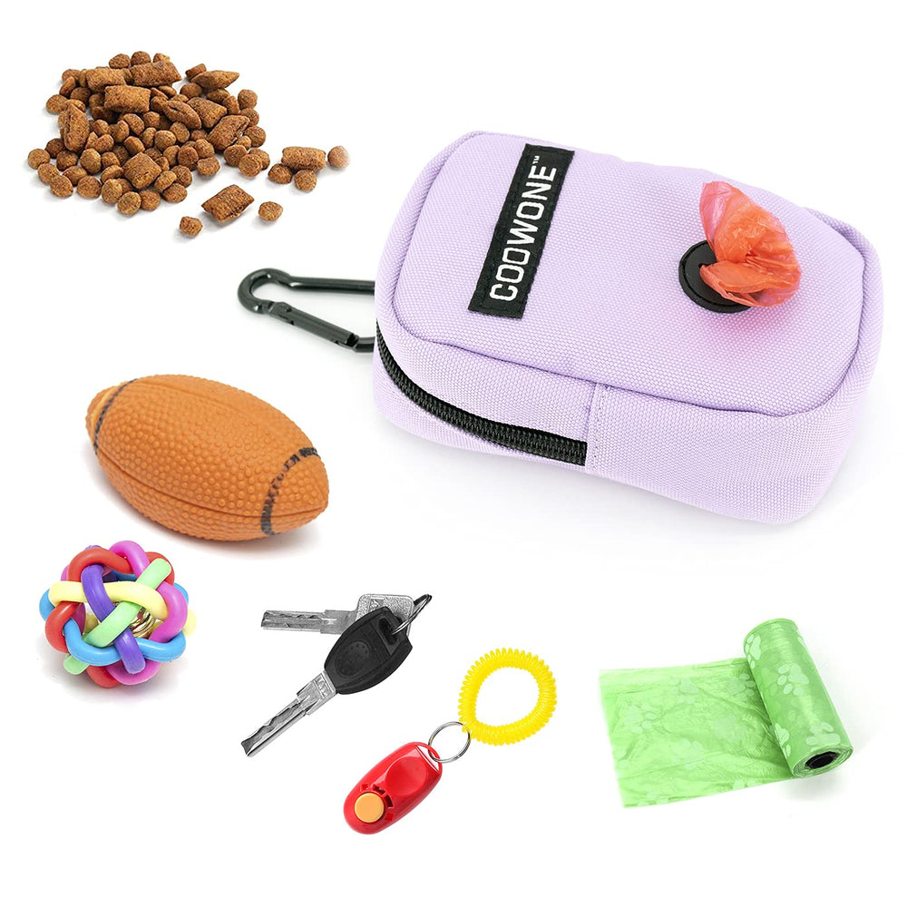 COOWONE dispensador-bolsas-desechos-perro morada facilita recoger durante paseo