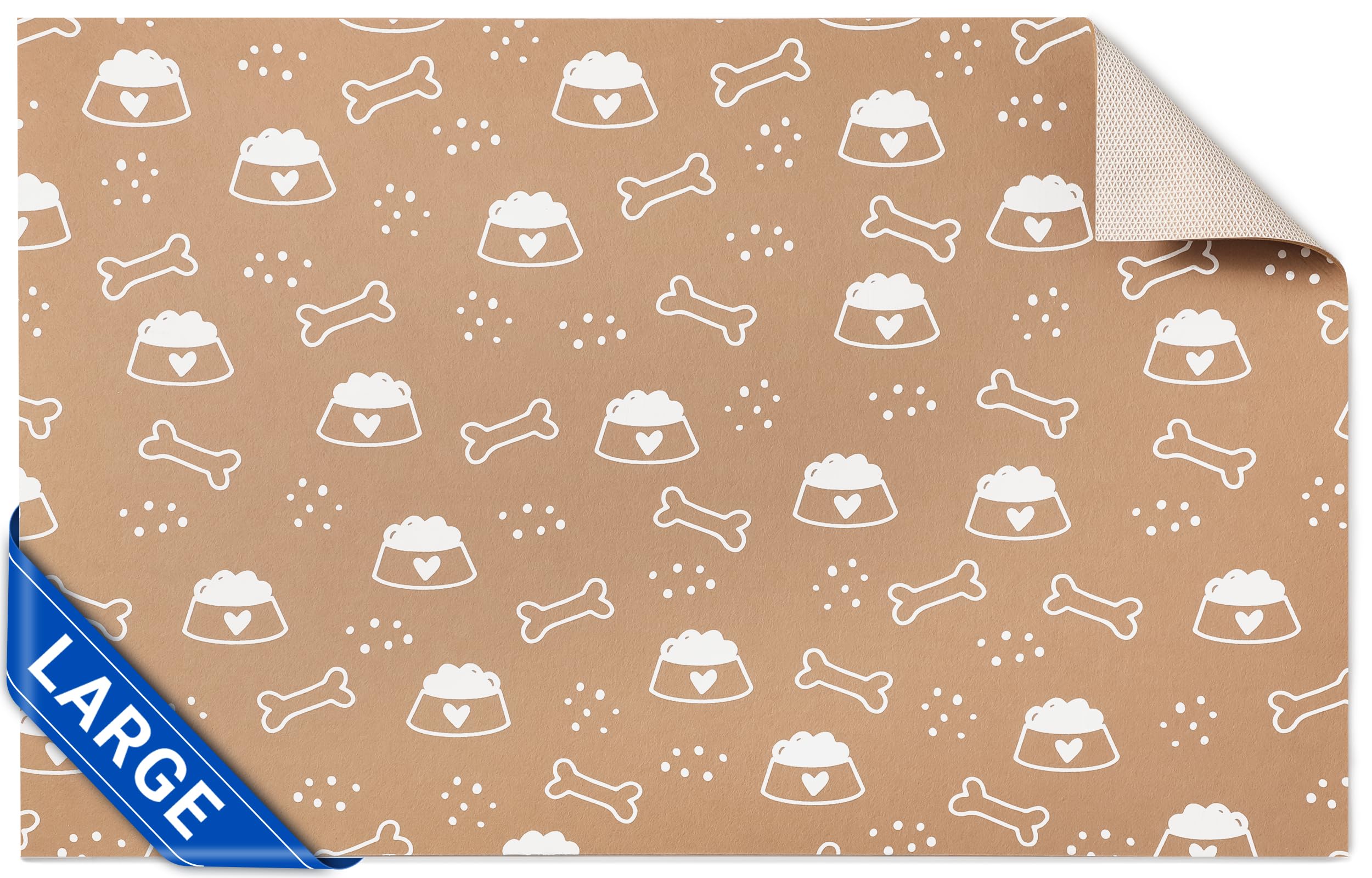 Cooyes estera absorbente para alimento de mascotas, reduce derrames.