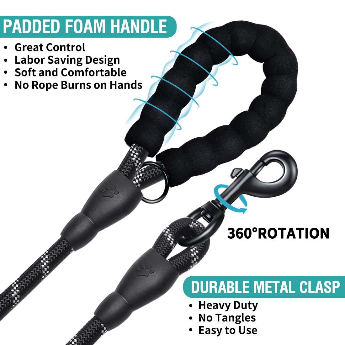 Pack de dos correas COOYOO para caminar con tus perros.