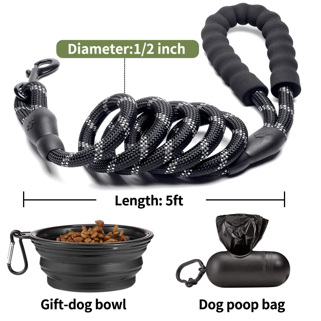 COOYOO tazón plegable para perros, práctico en salidas largas.