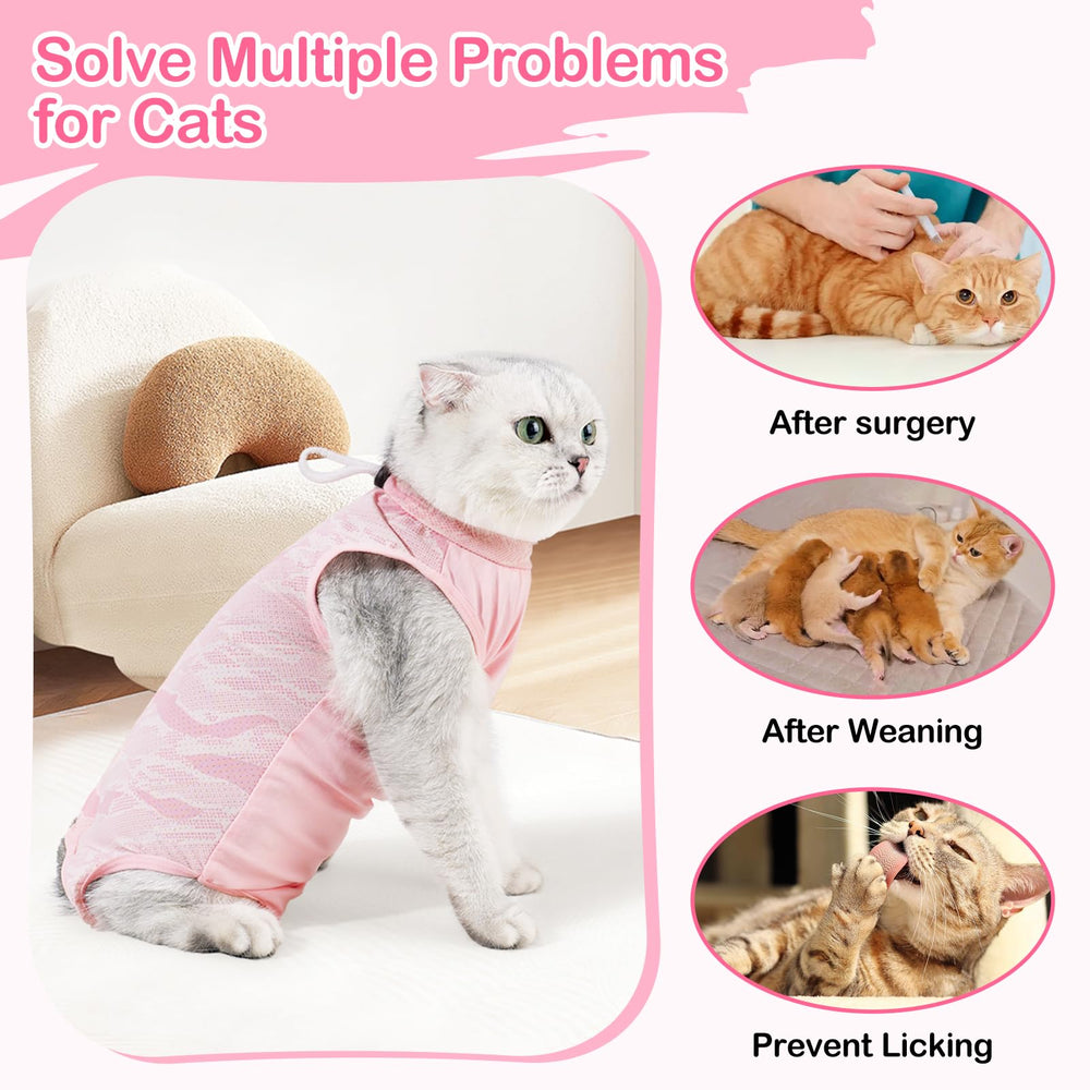 Coppthinktu ajuste cuello elástico para gato, fácil de colocar y ajustar.