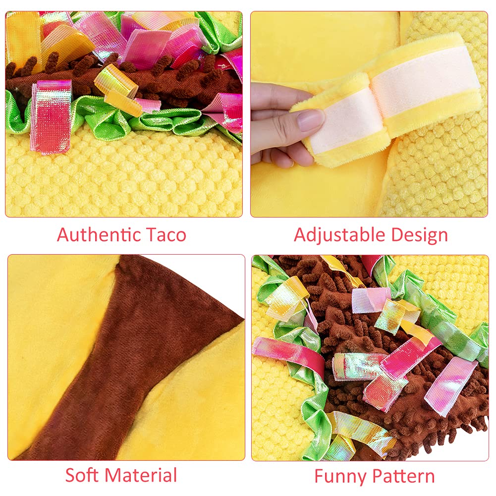 Coppthinktu detalle queso y lechuga en taco; acabado realista para celebraciones.