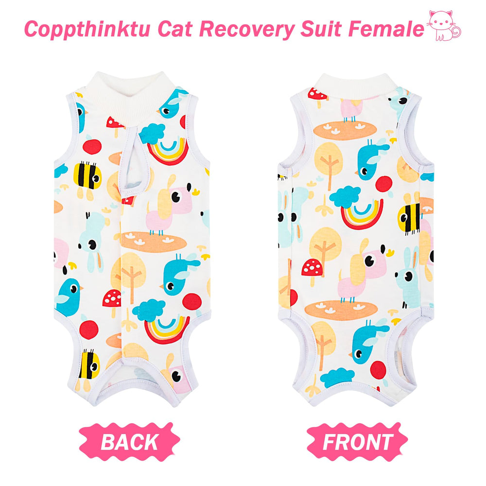 Coppthinktu disfraz recuperación gato, apto para lavadora, reutilizable y práctico.