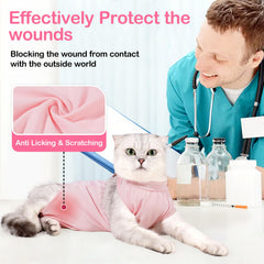 Coppthinktu tejido transpirable dorsal para gato, sensación suave y fresca.