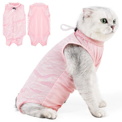 Coppthinktu traje recuperación gato cirugía, diseño transpirable para mayor comodidad.