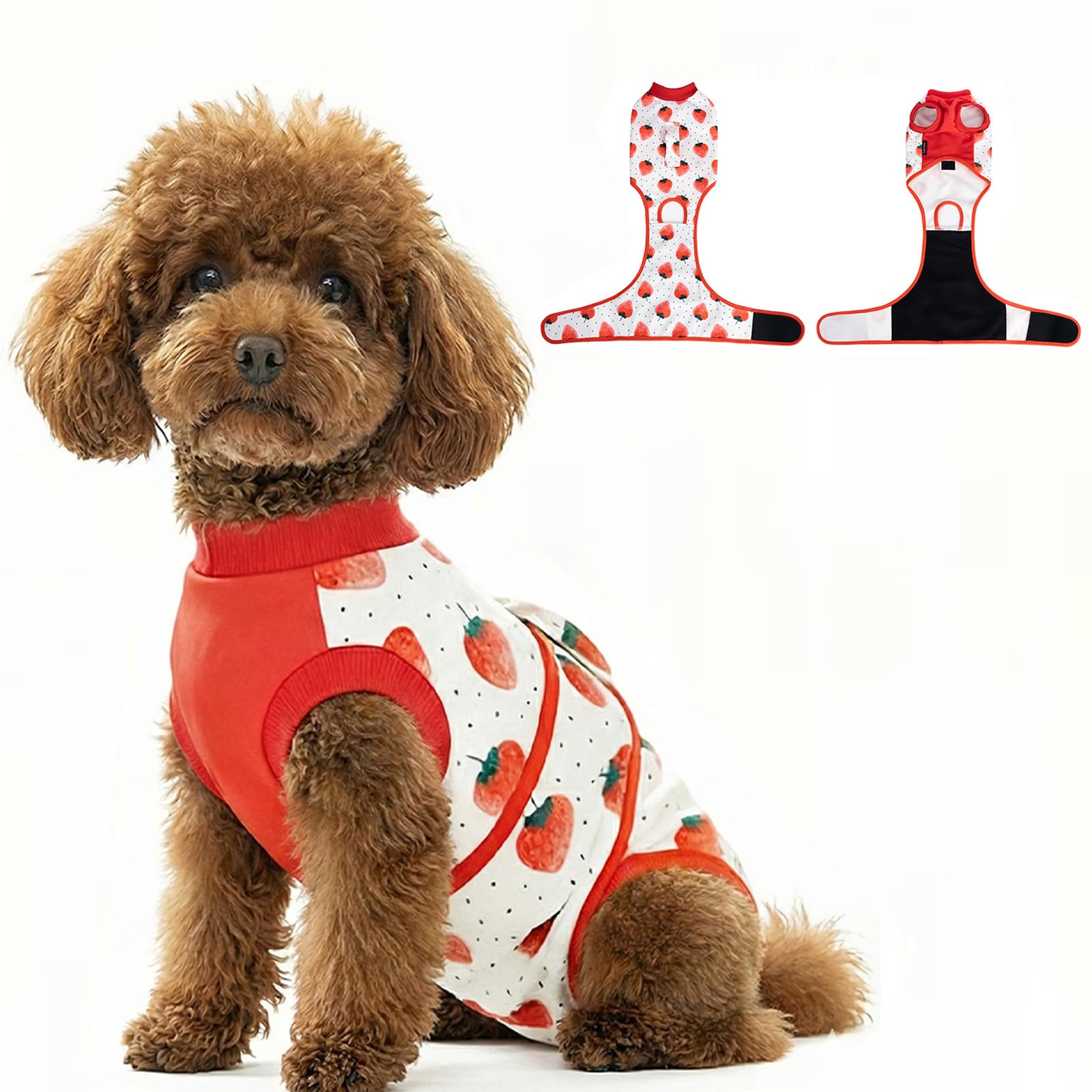 Coppthinktu traje de recuperación con patrón de frutas para lucir adorable durante la recuperación