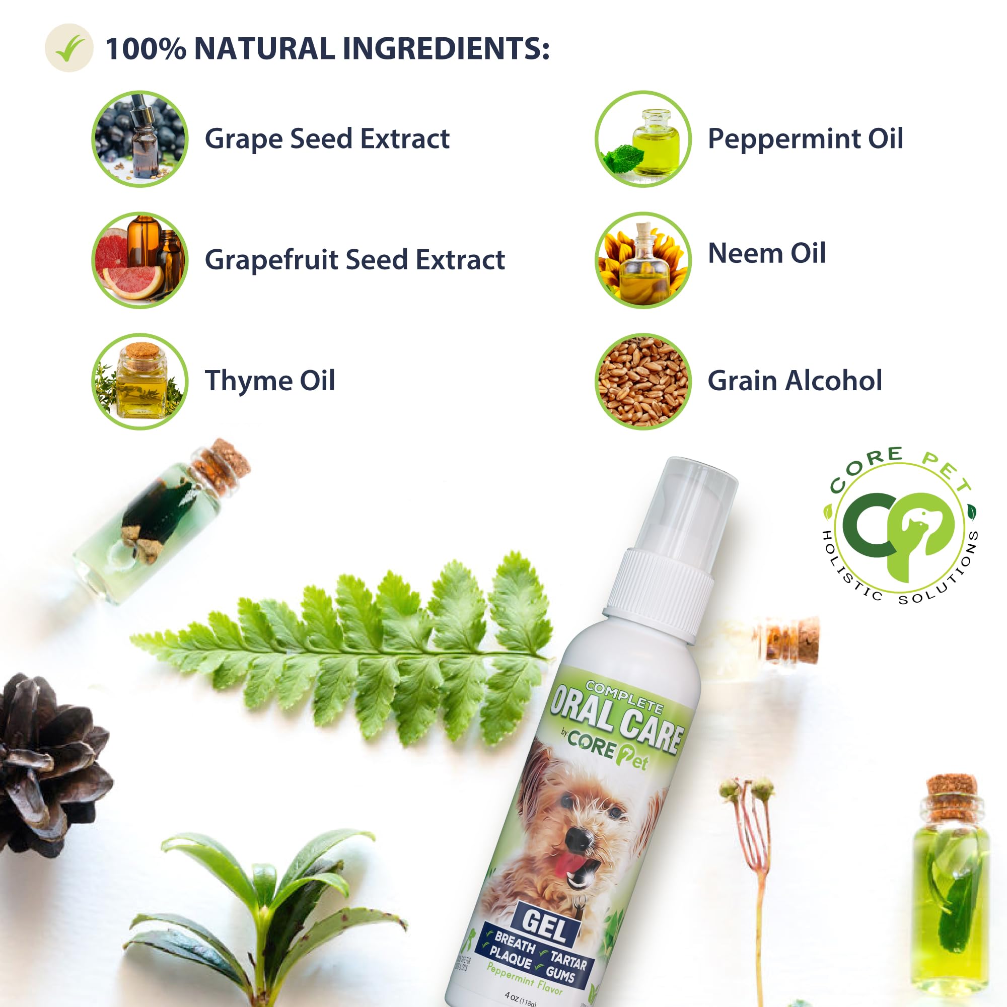 CORE Pet Cuidado Bucal Completo, recomendado para uso práctico sin cepillado diario
