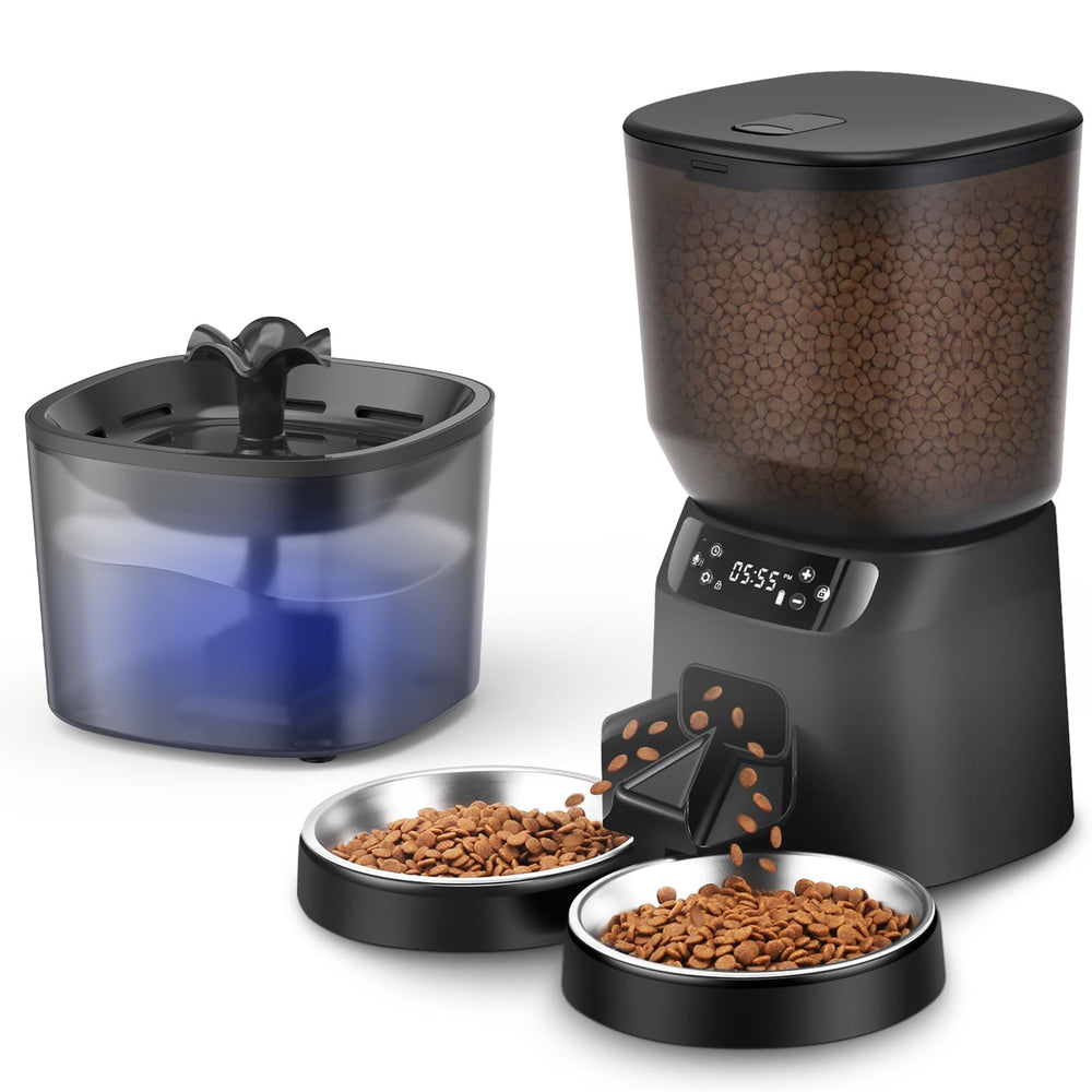 Dispensador automático de CORGOTE para alimento de gato, distribución eficiente por porción.