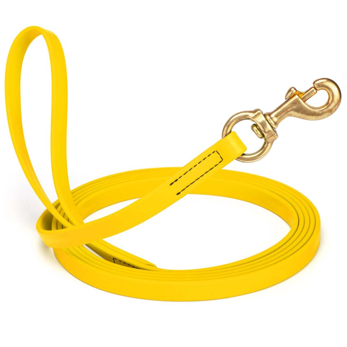 Correa Viper Biothane K9 de 10 ft en amarillo limón para entrenamiento al aire libre