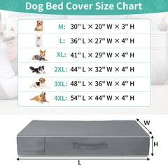 COSHNIBI funda de cama para perro con cremallera doble facilita la limpieza