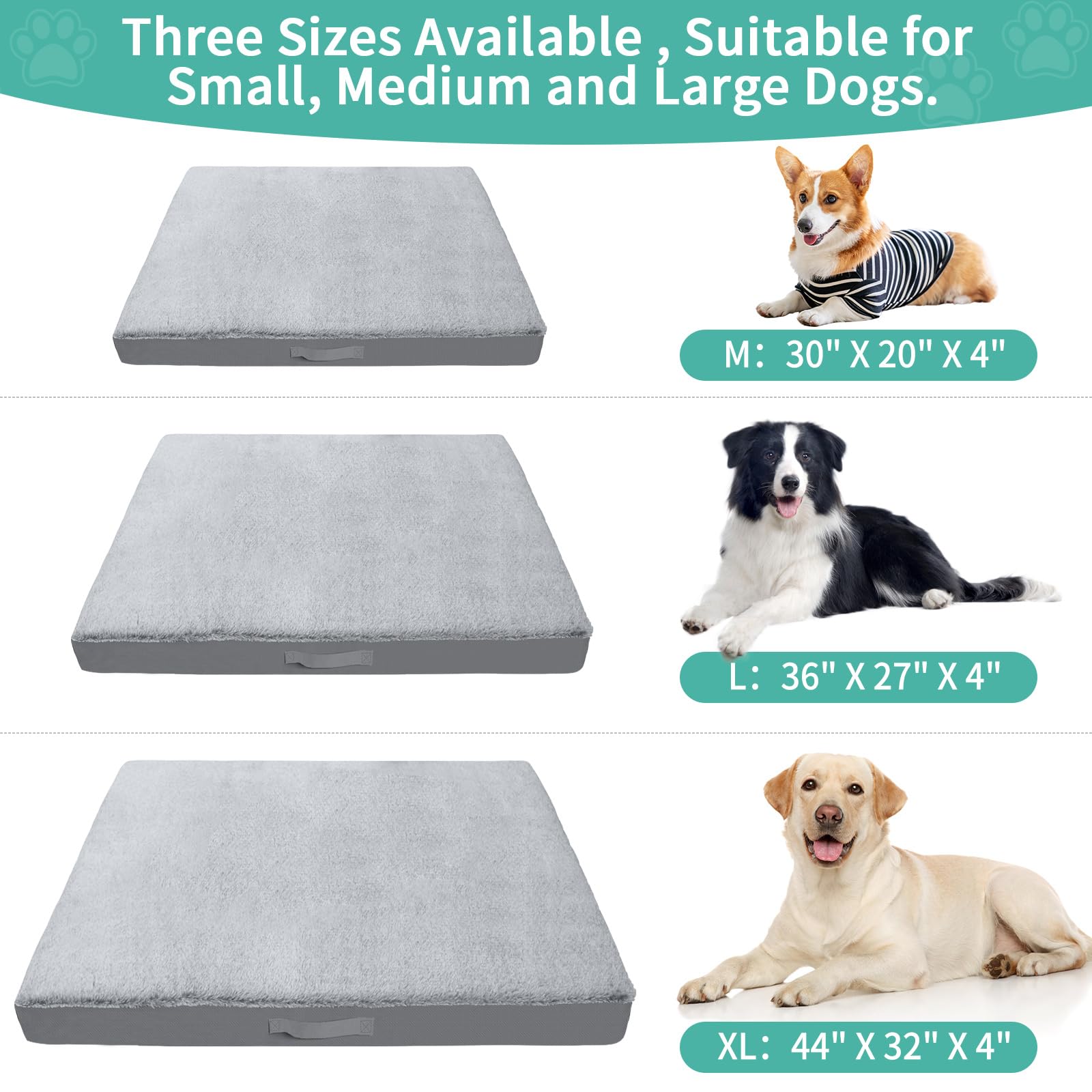 COSHNIBI funda cama perro acolchado suave para mayor confort durante siestas
