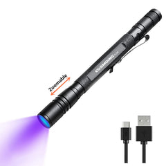 COSMOING lámpara UV 395 nm con zoom para detectar manchas ocultas de mascotas