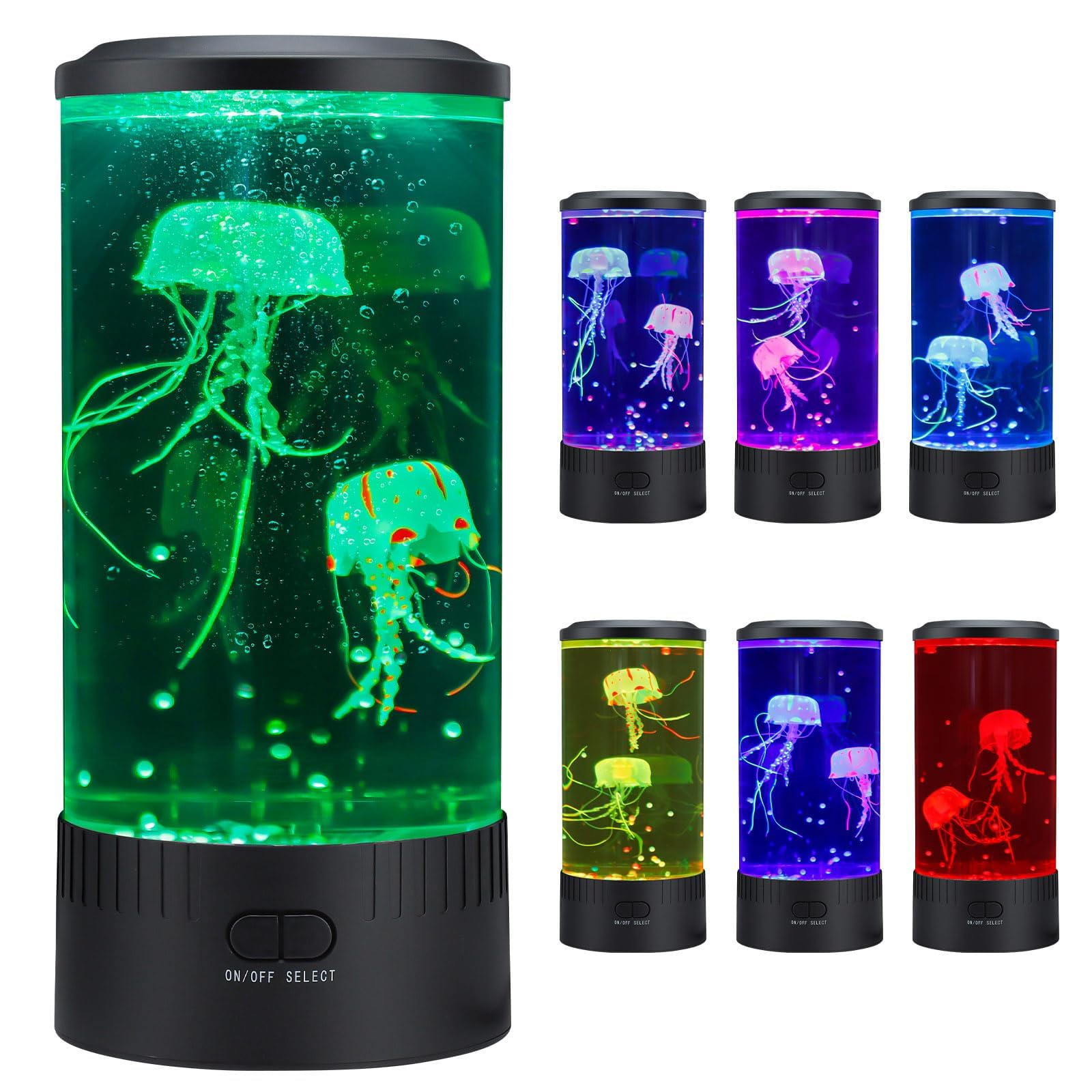 Lámpara medusa Cosney con 7 colores para ambiente relajante